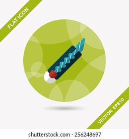 Utility knife flat icon with long shadow,eps10