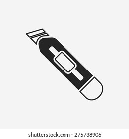 Utility knife icon