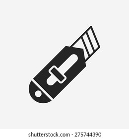 Utility knife icon