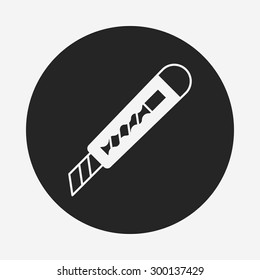 Utility knife icon