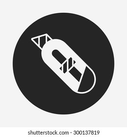 Utility knife icon