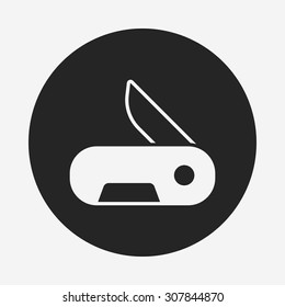 Utility knife icon