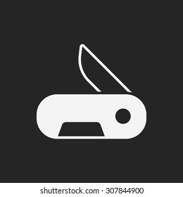 Utility knife icon