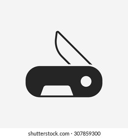 Utility knife icon