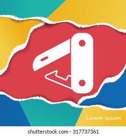 utility knife icon