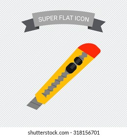 Utility knife icon