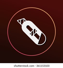 Utility knife icon