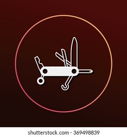utility knife icon