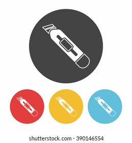 Utility knife icon