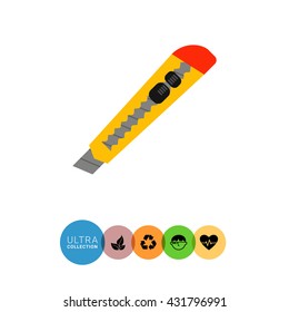 Utility knife icon
