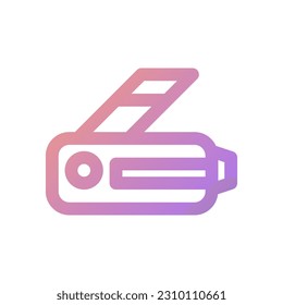 utility knife icon flat style vector