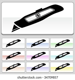 utility knife icon glide