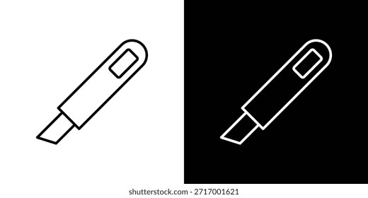 Icono de cuchillo para uso general - Estilo de línea. diseño de Plantilla de símbolos