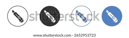 Utility knife icon logo graphic designs