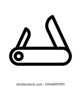 utility knife icon or logo isolated sign symbol vector illustration - high quality black style vector icons
