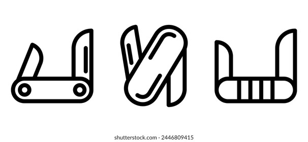 utility knife icon or logo isolated sign symbol vector illustration - high quality black style vector icons
