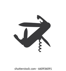 Utility knife icon, vector illustration design. Camp objects collection.