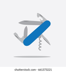 Utility knife icon, vector illustration design. Camp objects collection.