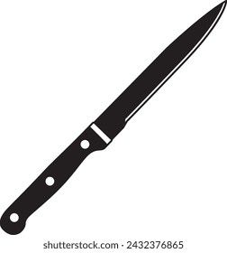 Utility Knife - Kitchen Knife Illustration in Vector