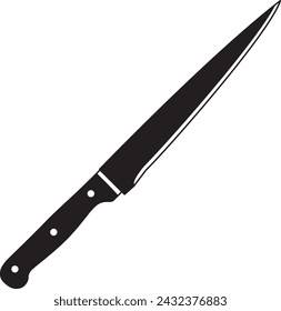 Utility Knife - Kitchen Knife Illustration in Vector