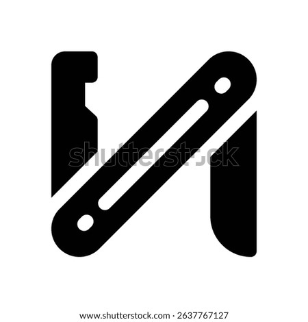 utility knife line icon. Clean and minimalist vector icon for websites, mobile apps, presentations, and logos. Fully scalable and customizable for any project.