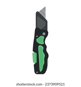 Utility knife on white background