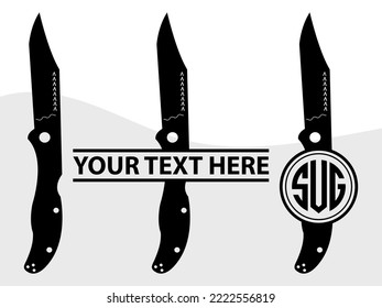 Ilustración de vectores imprimibles SVG Knife Utility