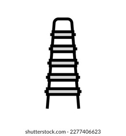 utility ladder garage tool color icon vector. utility ladder garage tool sign. isolated symbol illustration