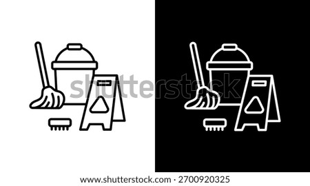 Utility Room White Icon Set Design