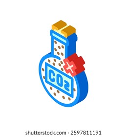 utilization carbon isometric icon vector. utilization carbon sign. isolated symbol illustration