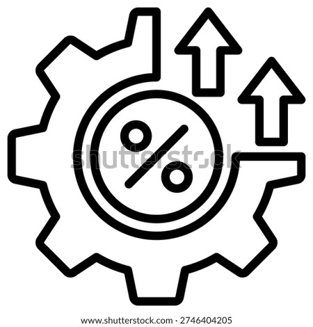 Utilization Rate Icon Element For Design