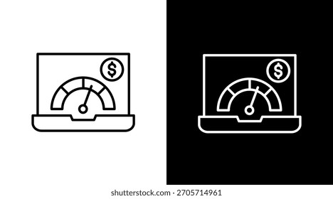 Utilization White Icon Set Design