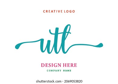 UTL lettering logo is simple, easy to understand and authoritative
