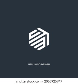 VECTOR DE DISEÑO DE LOGOTIPO INICIAL UTM