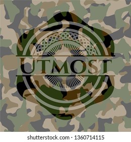 Utmost camouflage emblem