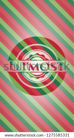 Utmost christmas emblem background.