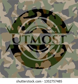 Utmost on camo texture