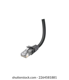 UTP cable with rj45. vector