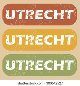 Utrecht on colored background