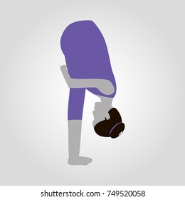 Uttanasana, Intense Forward-Bending Pose, Intense Stretch Pose, Standing Forward Bend, Standing Forward Fold Pose, or Standing Head to Knees Pose is an asana