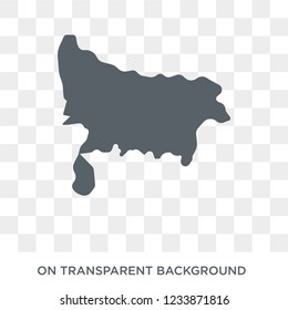 uttar pradesh icon. Trendy flat vector uttar pradesh icon on transparent background from india collection. 