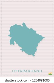 UTTARAKHAND VECTOR MAP