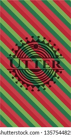 Utter christmas badge.