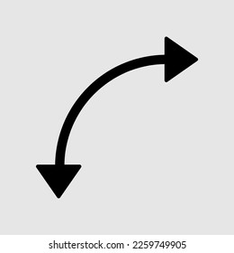 U-Turn Icon Vector. trendy style illustration on white background..eps