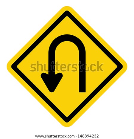 U-Turn Roadsign