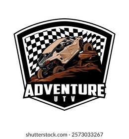 utv adventure logo design icon vector	