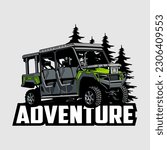 utv atv car illustration design vector