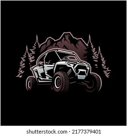 UTV buggy vehicle illustration vector