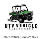 utv green farm design vector	