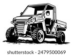 utv illustration design vector art